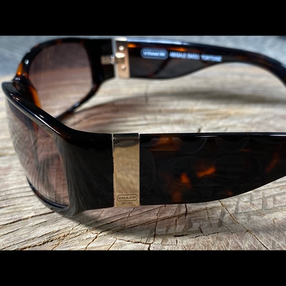 COACH Sunglasses Abigale Tortoise VINTAGE!Original hard case included! - Picture 11 of 14